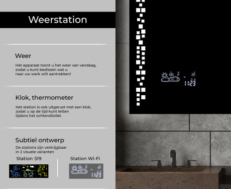 Moderne badkamer spiegel met led-verlichting L38 #5