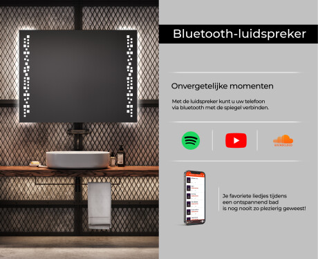 Moderne badkamer spiegel met led-verlichting L38 #6