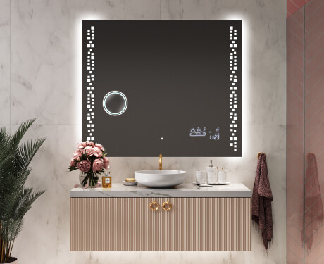 Moderne badkamer spiegel met led-verlichting L38 #9