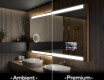 Moderne badkamer spiegel met led-verlichting L47