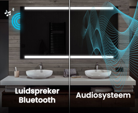 Moderne badkamer spiegel met led-verlichting L47 #5