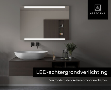 Moderne badkamer spiegel met led-verlichting L47 #6