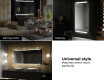 Moderne badkamer spiegel met led-verlichting L47 #10
