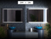 Moderne badkamer spiegel met led-verlichting L47 #3