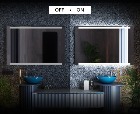 Moderne badkamer spiegel met led-verlichting L47 #3