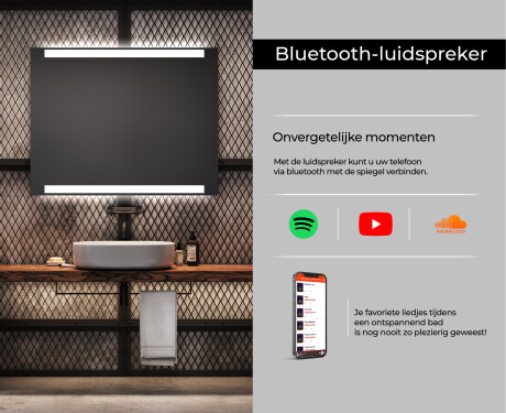 Moderne badkamer spiegel met led-verlichting L47 #6