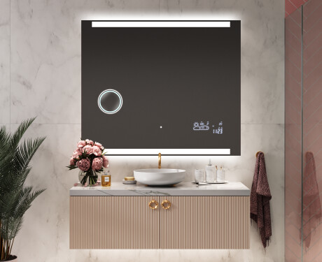 Moderne badkamer spiegel met led-verlichting L47 #9