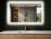 Moderne badkamer spiegel met led-verlichting L49