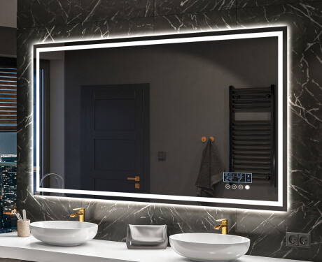 Moderne badkamer spiegel met led-verlichting L49 #10