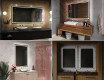 Moderne badkamer spiegel met led-verlichting L49 #11