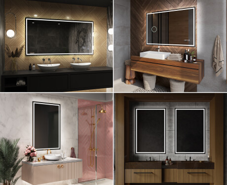 Moderne badkamer spiegel met led-verlichting L49 #11