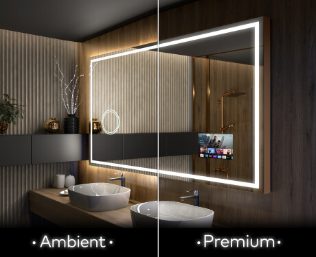 Moderne badkamer spiegel met led-verlichting L49 #1