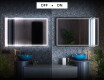 Moderne badkamer spiegel met led-verlichting L49 #3