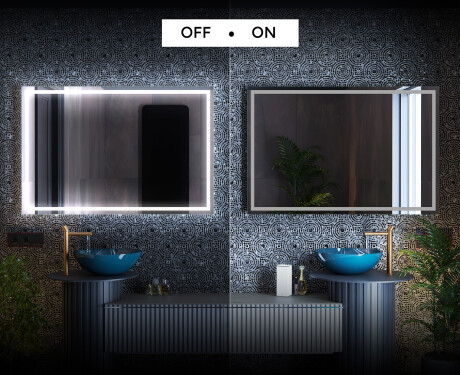 Moderne badkamer spiegel met led-verlichting L49 #3
