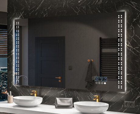 Moderne badkamer spiegel met led-verlichting L55 #10