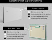 Moderne badkamer spiegel met led-verlichting L55 #2