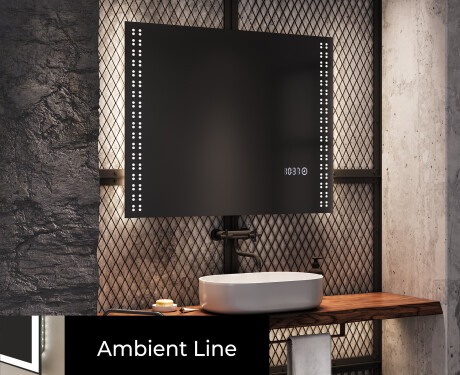 Moderne badkamer spiegel met led-verlichting L55 #4