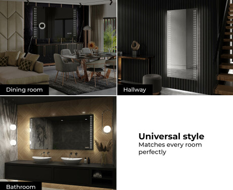 Moderne badkamer spiegel met led-verlichting L55 #10