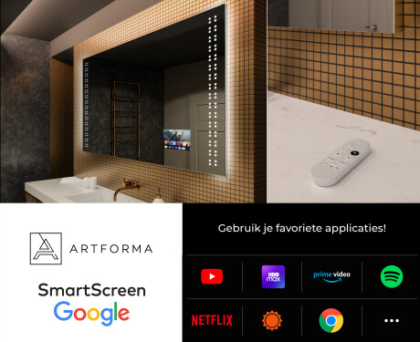 Moderne badkamer spiegel met led-verlichting L55 #4