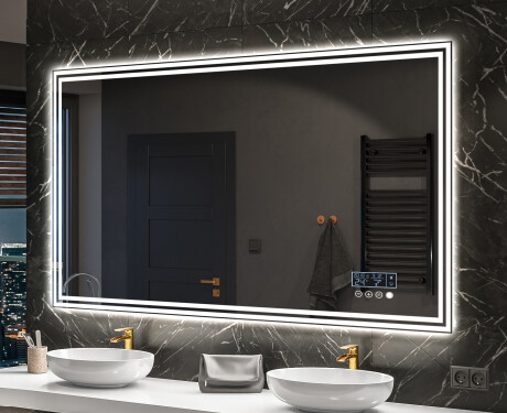 Moderne badkamer spiegel met led-verlichting L57 #10