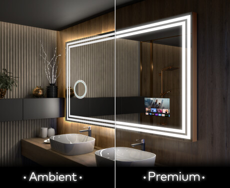 Moderne badkamer spiegel met led-verlichting L57 #1