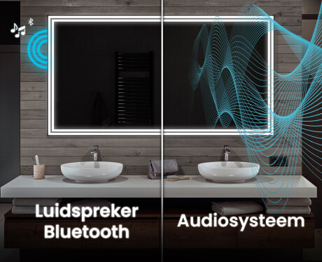 Moderne badkamer spiegel met led-verlichting L57 #5