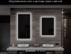 Moderne badkamer spiegel met led-verlichting L57 #7