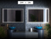 Moderne badkamer spiegel met led-verlichting L57 #3