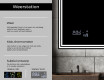 Moderne badkamer spiegel met led-verlichting L57 #5