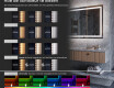Moderne badkamer spiegel met led-verlichting L58 #8