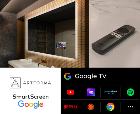 Moderne badkamer spiegel met led-verlichting L58 #5