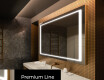 Moderne badkamer spiegel met led-verlichting L61 #3