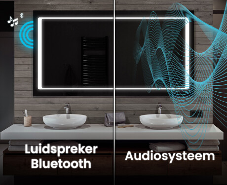Moderne badkamer spiegel met led-verlichting L61 #5