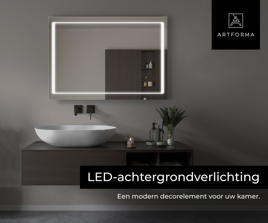 Achtervoegsel Expliciet elegant Artforma - Moderne badkamer spiegel met led-verlichting L61