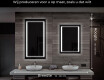Moderne badkamer spiegel met led-verlichting L61 #7
