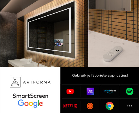 Moderne badkamer spiegel met led-verlichting L61 #4