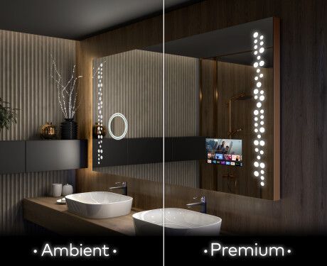 Moderne badkamer spiegel met led-verlichting L65 #1