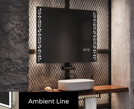 Moderne badkamer spiegel met led-verlichting L65 #4