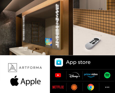 Moderne badkamer spiegel met led-verlichting L65 #6