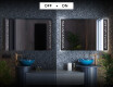 Moderne badkamer spiegel met led-verlichting L65 #3