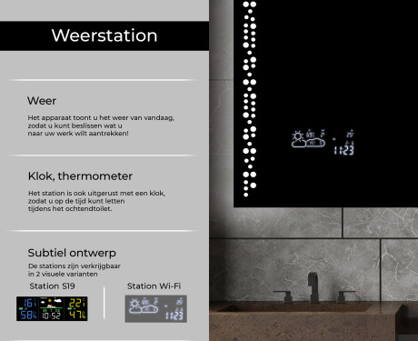 Moderne badkamer spiegel met led-verlichting L65 #5