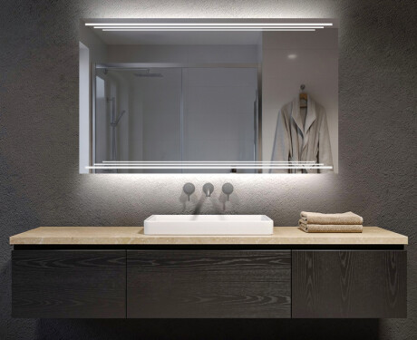 Moderne badkamer spiegel met led-verlichting L75