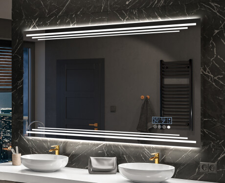 Moderne badkamer spiegel met led-verlichting L75 #10