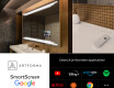 Moderne badkamer spiegel met led-verlichting L75 #8