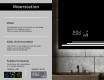 Moderne badkamer spiegel met led-verlichting L75 #5