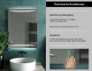 Moderne badkamer spiegel met led-verlichting L75 #7