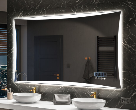 Moderne badkamer spiegel met led-verlichting L77 #10