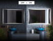Moderne badkamer spiegel met led-verlichting L77 #3
