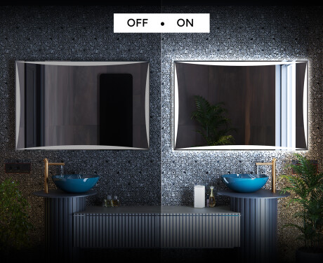 Moderne badkamer spiegel met led-verlichting L77 #3