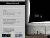 Moderne badkamer spiegel met led-verlichting L77 #5